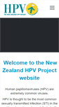 Mobile Screenshot of hpv.org.nz